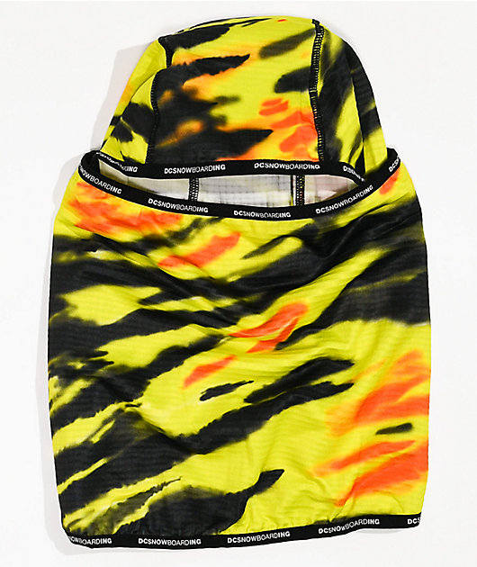 DC Felony Black, Orange & Yellow Tie Dye Balaclava