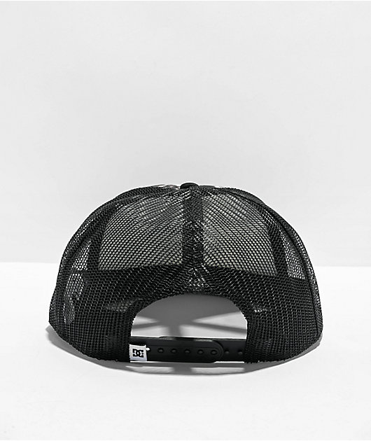 DC Gas Station Riptide Black & White Tie Dye Trucker Hat