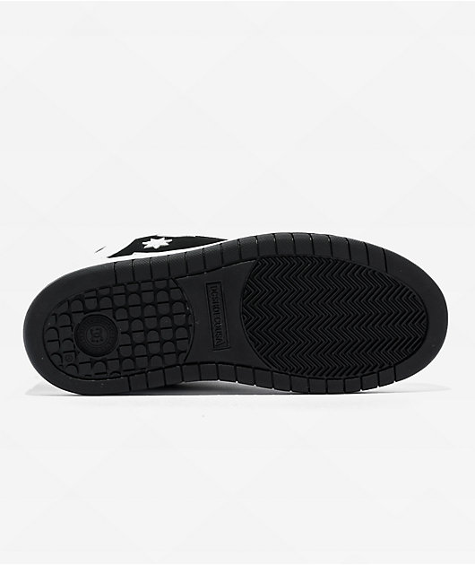 DC Kids' Court Graffik Black & White Skate Shoes