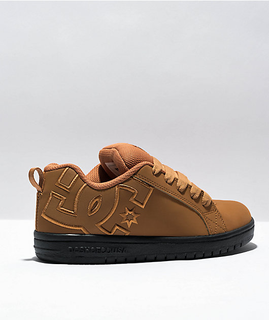 DC Jungen Court Graffik Skate-Schuh – Bequemer Sneaker Mit Gepolstertem Kragen Für Skateboarding