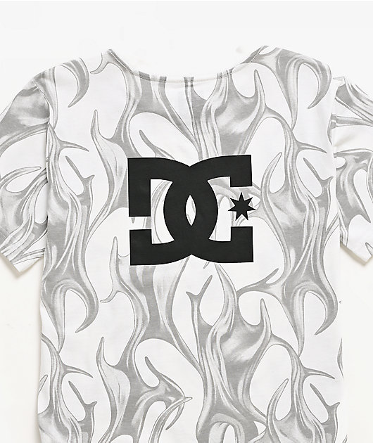 DC Kids Liquid Fuego White T-Shirt