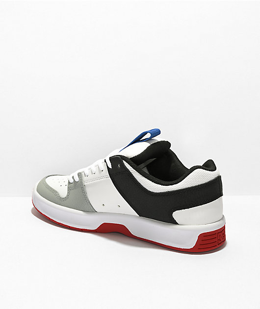 DC Kids Lynx Zero White & Blue Skate Shoes | Zumiez