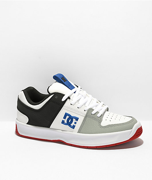 DC Kids Lynx Zero White & Blue Skate Shoes | Zumiez