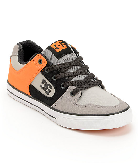 orange dc shoes