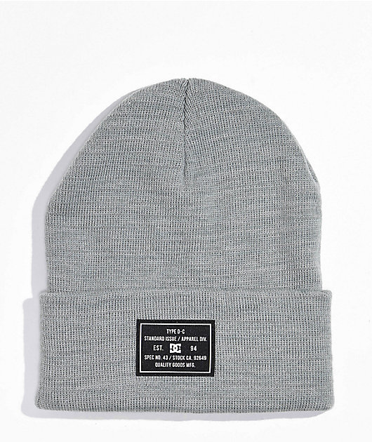 DC Label Wild Dove Grey Beanie