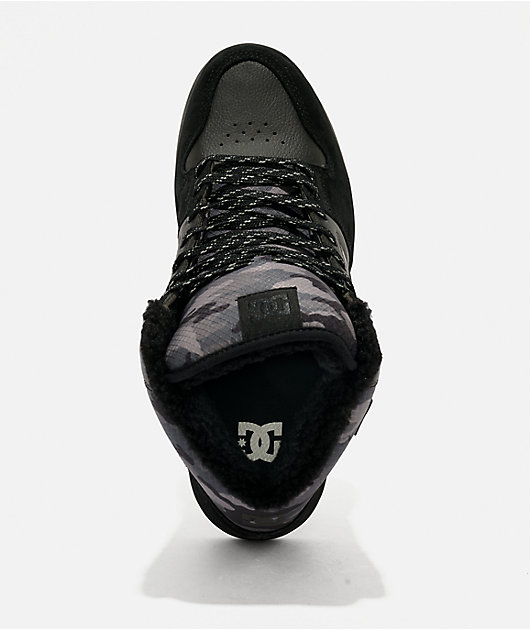 DC Manteca 4 Hi Black & Camo Water-Resistant Boots