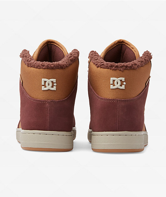 DC Manteca 4 Hi Brown & White Skate Shoes