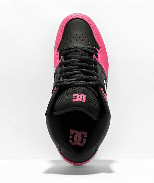 Black and outlet pink skate shoes