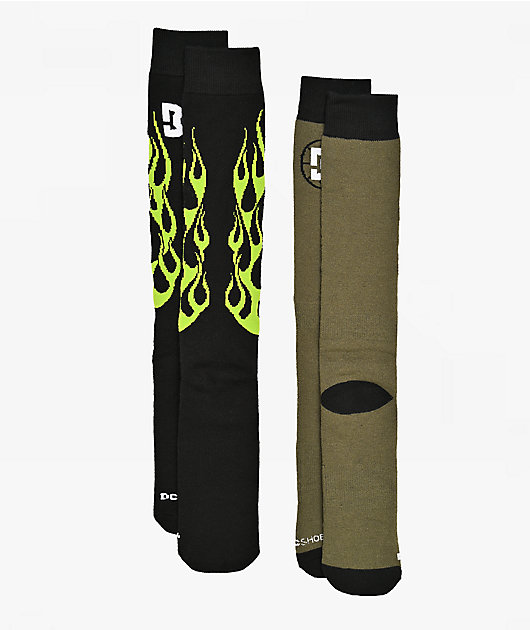 DC Performance Flame 2 Pack Snow Socks