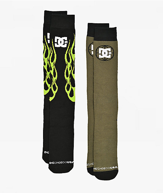 DC Performance Flame 2 Pack Snow Socks