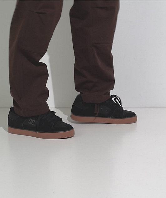 DC Pure Black & Gum Skate Shoes video