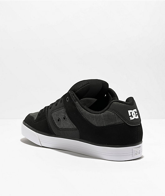 Dc all black skate on sale shoes