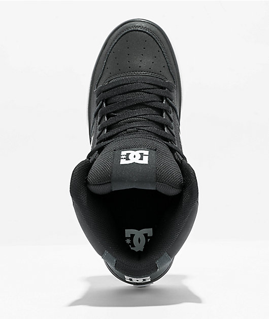 DC Pure High Black & Grey Skate Shoes 