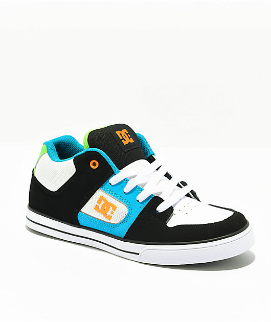 White and cheap blue dc shoes