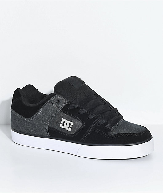 DC Pure SE Black, Charcoal, Suede and 