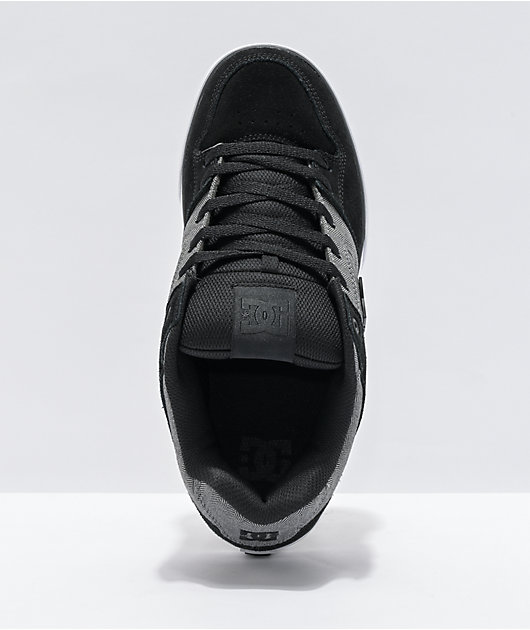 DC Pure SE Black & Grey Skate Shoes