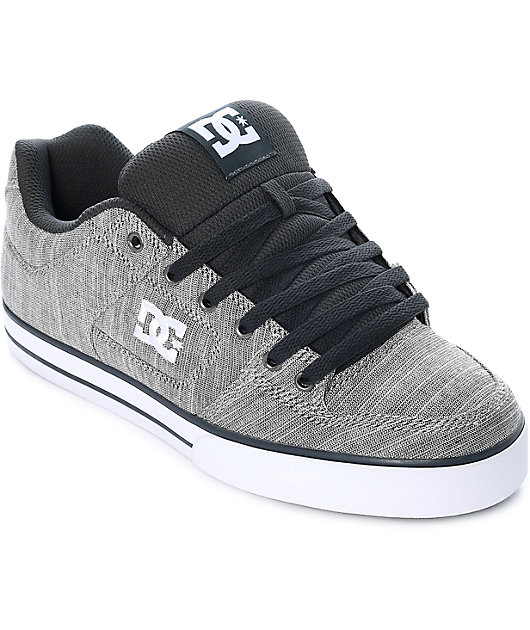 DC Pure TX SE Light Grey Skate Shoes 
