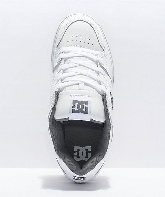 DC Pure White Battleship Skate Shoes Zumiez