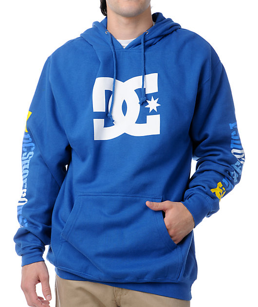 DC Shoes RD Sleeve Star Blue Pullover 