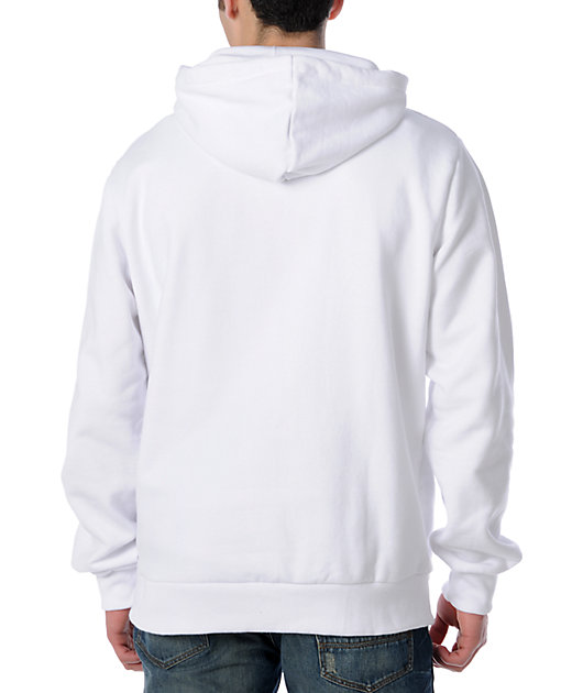 white hoodie pullover