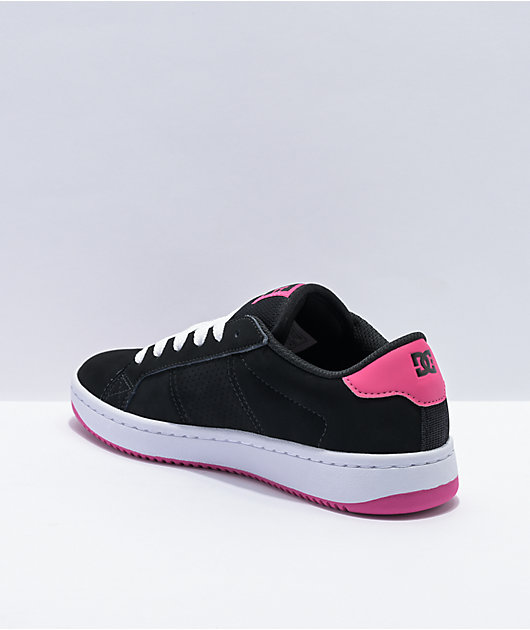 DC Striker Black, Pink & White Skate Shoes