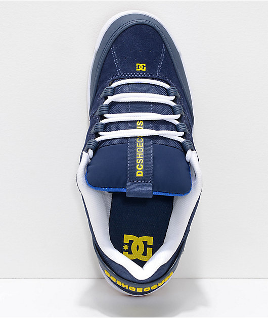 DC Syntax Navy & White Skate Shoes