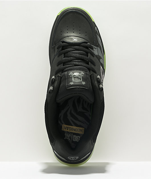 DC Versatile KB Hoonicorn Black Green Skate Shoes Zumiez