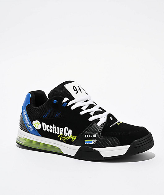 DC Versatile Le Black, Blue, & White Skate Shoes | Zumiez