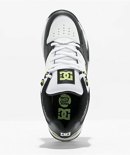 DC Versatile White & Lime Skate Shoes