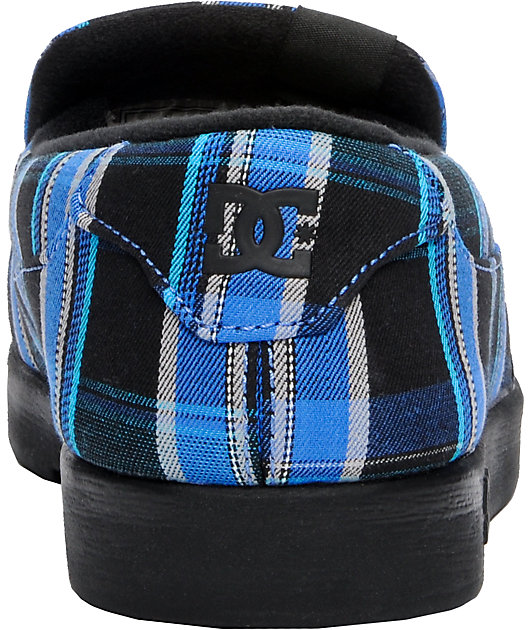 dc villain shoes plaid