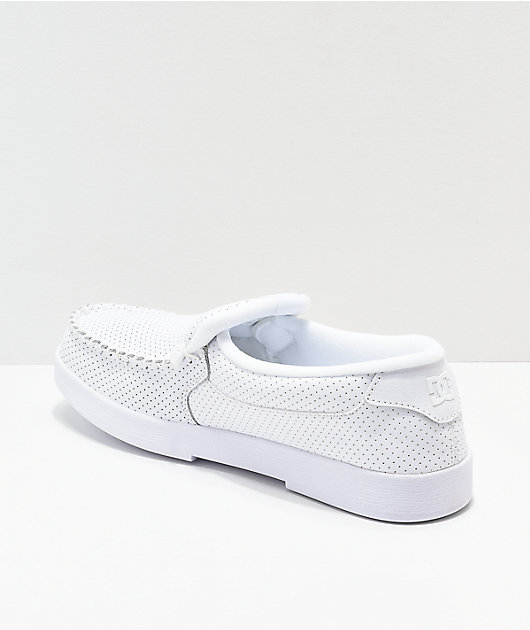white dc loafers