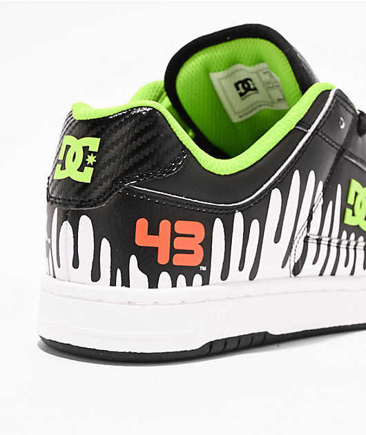 DC x 43i Manteca 4 Black & White Skate Shoe