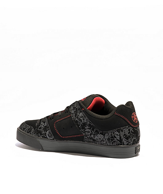 DC x Slayer Manteca 4 Black Denim Skate Shoes | Zumiez