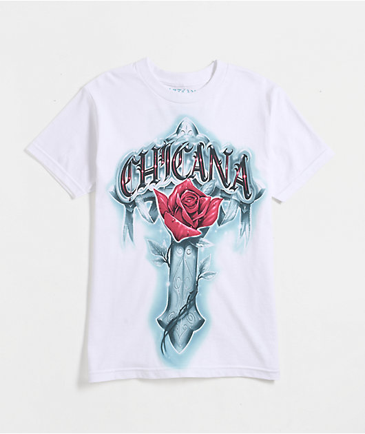 DGA Aztlan Chicana Spirit White T-Shirt