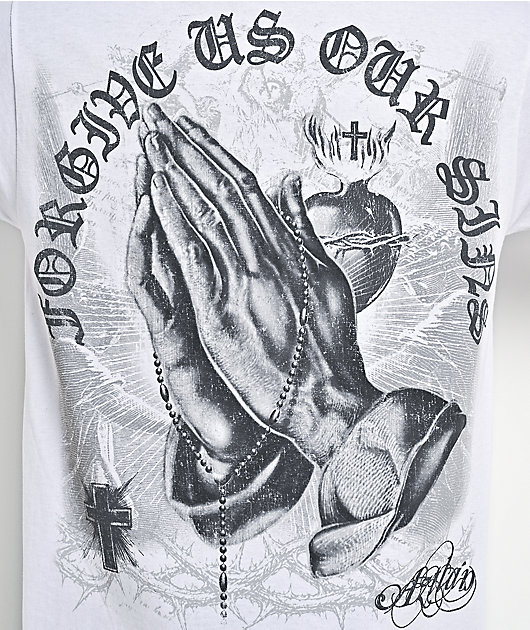 DGA Aztlan Forgive Us White T-Shirt