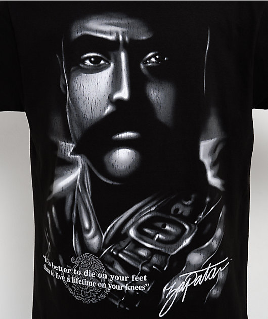 DGA Aztlan Zapata Airbrush Black T-Shirt