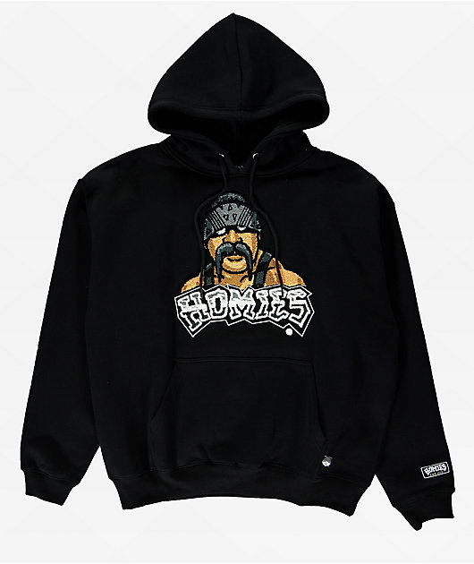 DGA Big Loco Chenille Black Hoodie | Zumiez