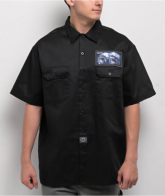 DGA Drama Faces Black Work Shirt