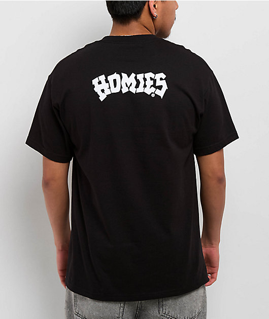 DGA Homies Big Face Droopy Black T-Shirt | Zumiez