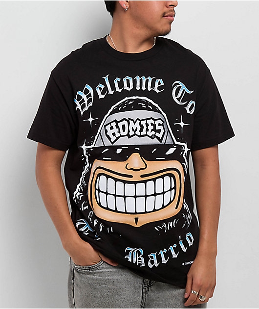 DGA Homies Big Face Smiley Black T-Shirt | Zumiez