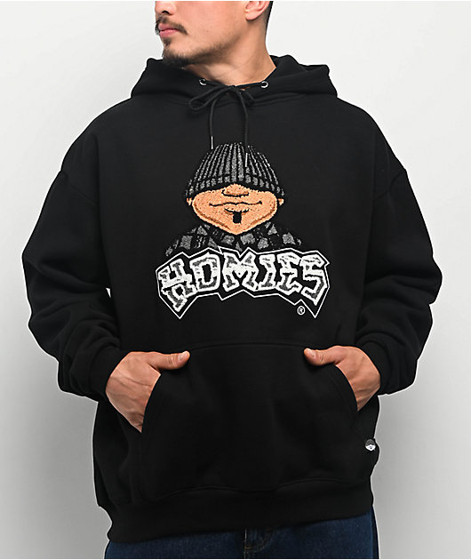 DGA Homies Chenille 8Ball Black Hoodie | Zumiez