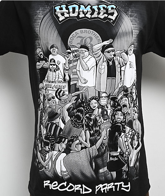DGA Homies Record Party Black T-Shirt | Zumiez