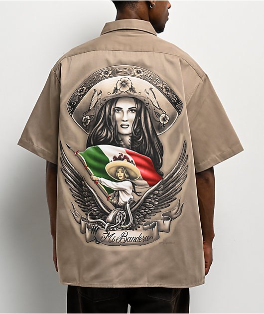 DGA Mi Bandera Khaki Work Shirt