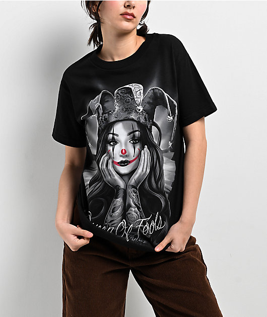 DGA Queen Of Fools Black T-Shirt | Zumiez