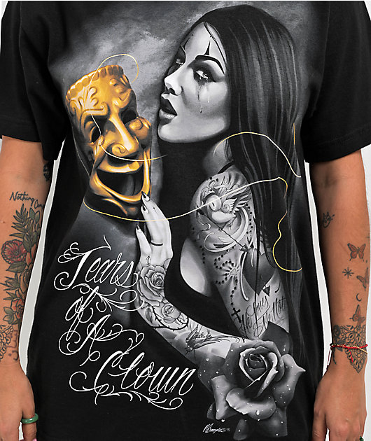 DGA Tears Of A Clown Black T-Shirt | Zumiez
