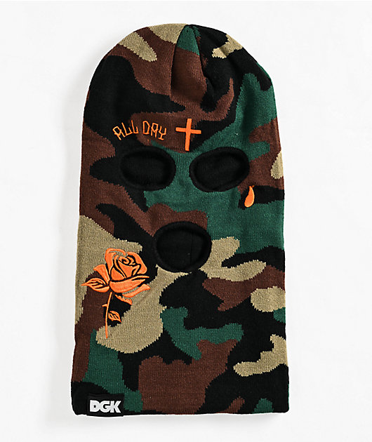NEW COLOR CAMO BALACLAVA bape ski mask DGK All In Camo Balaclava