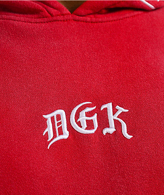 DGK Battalion Red Wash Hoodie