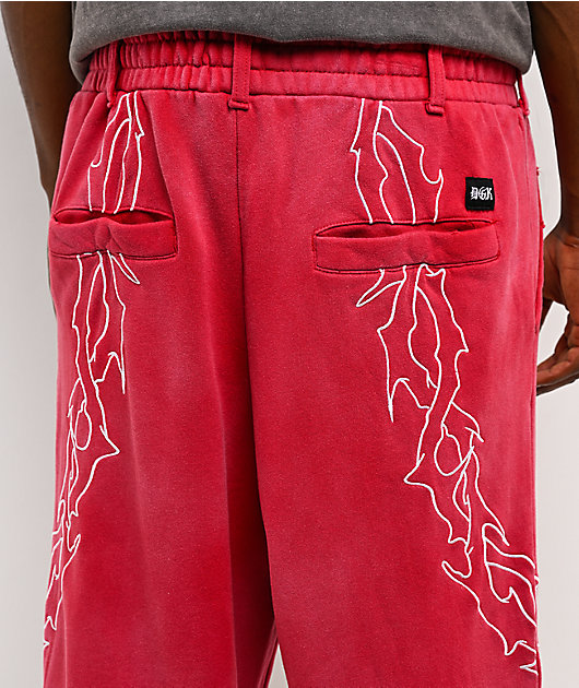 DGK Battalion Red Wash Sweatpants
