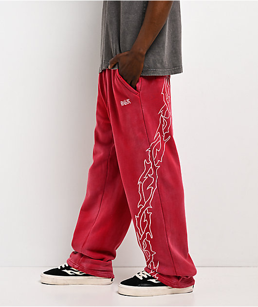 DGK Battalion Red Wash Sweatpants
