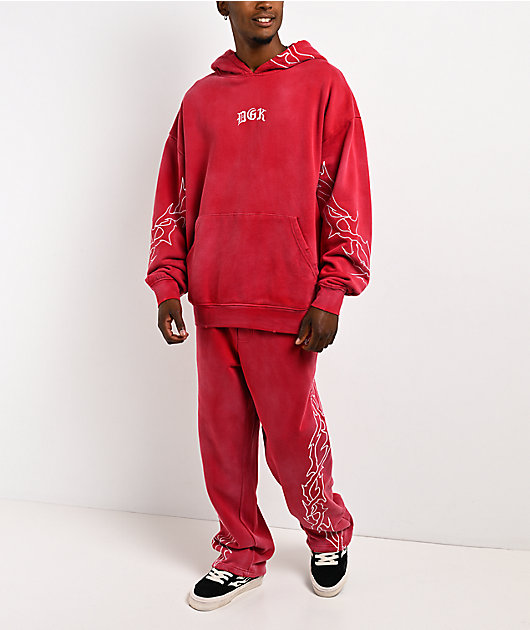 DGK Battalion Red Wash Sweatpants